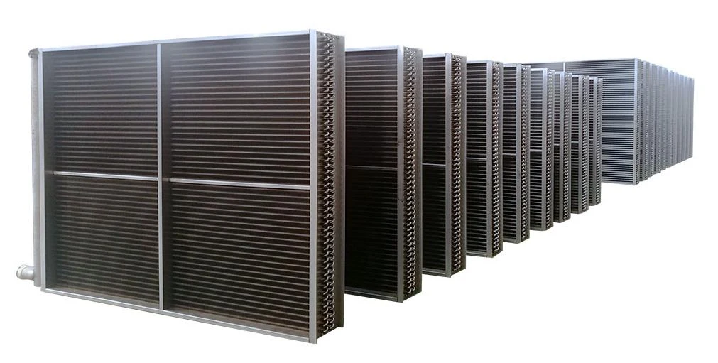 Gangli fin heat-exchanger array